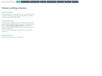 Vue Virtual Scroller screenshot