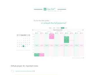 Vue Cal screenshot