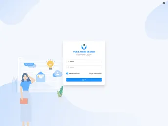 Vue3 Admin Design screenshot