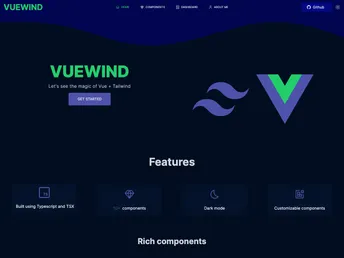 Vue3 Tailwind2 screenshot