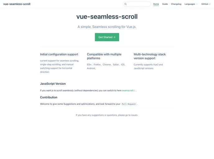 Vue Seamless Scroll screenshot