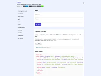 Vform screenshot