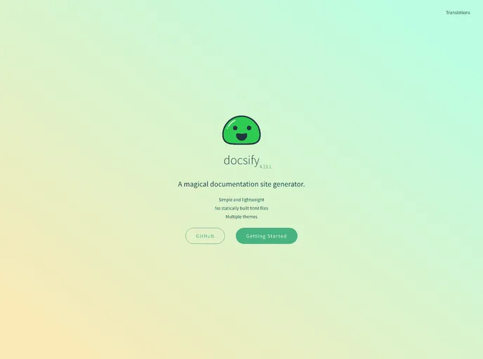 Docsify screenshot