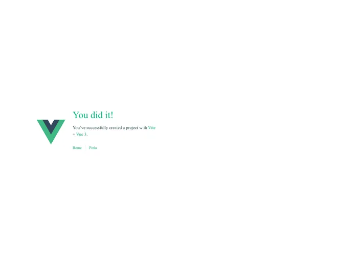 Vite Vue Js Starter Template screenshot