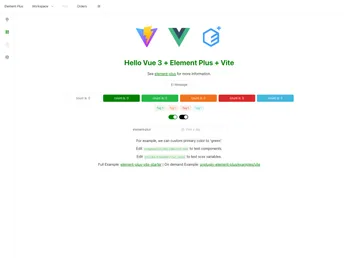 Element Plus Vite Starter screenshot