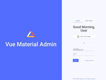 Material Vue screenshot