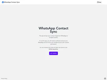 Whatsapp Contact Sync screenshot