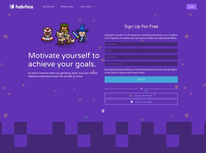 Habitica screenshot