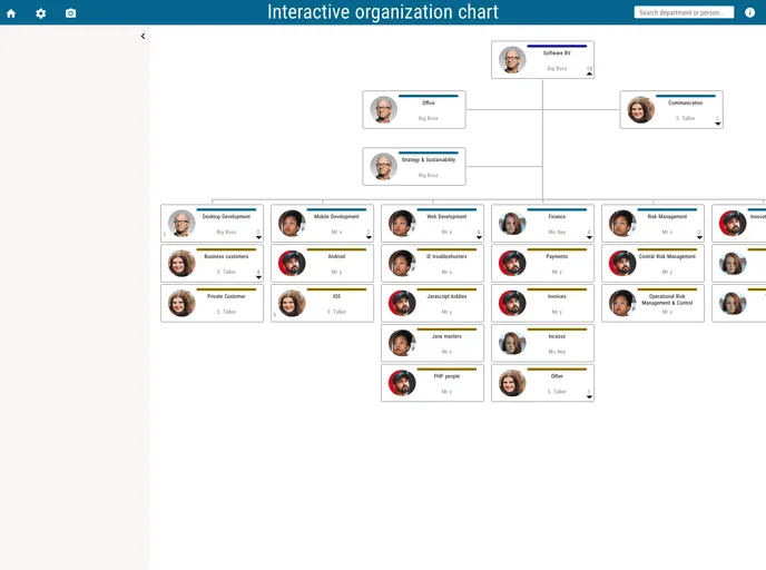 Vue Org Chart screenshot