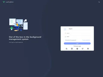Vue3 Admin Element Template screenshot