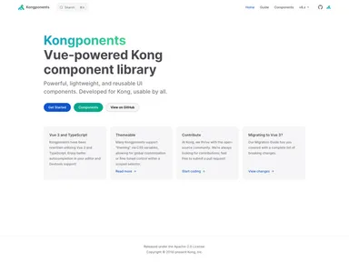 Kongponents screenshot