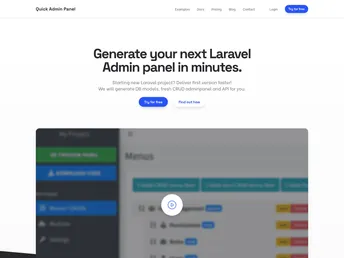 Laravel CoreUI AdminPanel screenshot