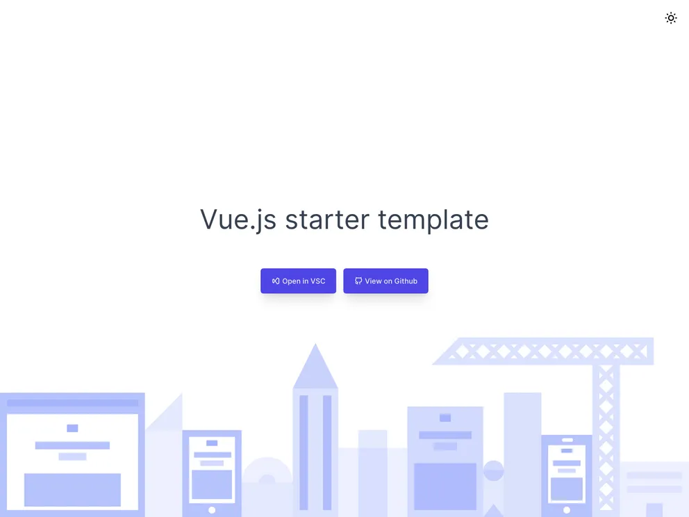 Vue3 Template screenshot