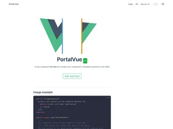 Portal Vue screenshot