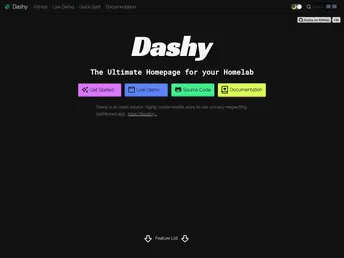 Dashy screenshot