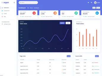 Argon Dashboard Vue3 screenshot