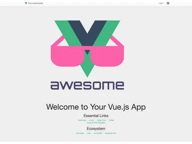 Vue Boilerplate screenshot