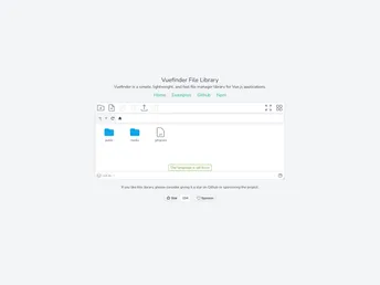 Vuefinder screenshot