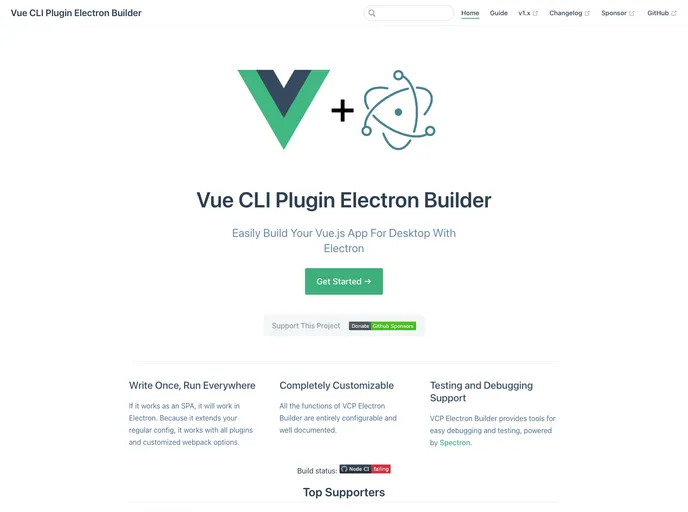 Vue Cli Plugin Electron Builder screenshot