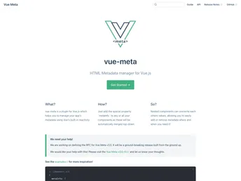 Vue Meta screenshot