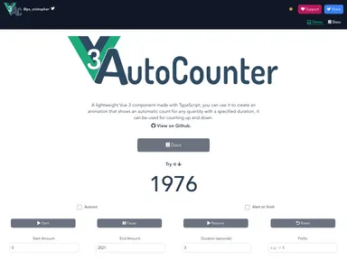 Vue3 Autocounter screenshot