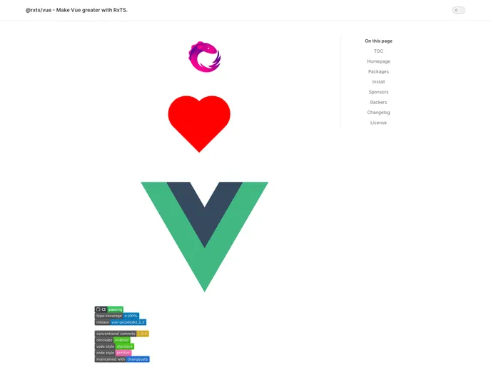 Vue screenshot