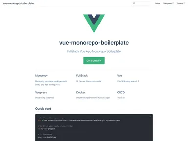 Vue Monorepo Boilerplate screenshot