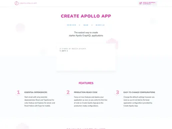 Create Apollo App screenshot