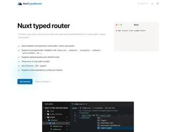 Nuxt Typed Router screenshot