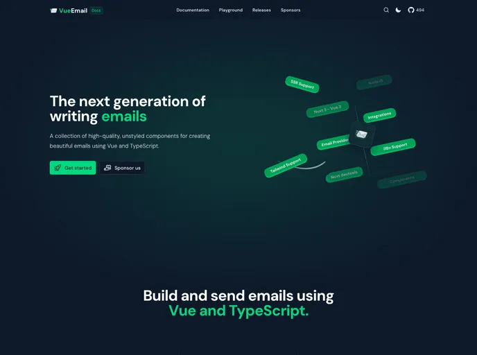 Vue Email screenshot