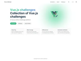 Vuejs Challenges screenshot